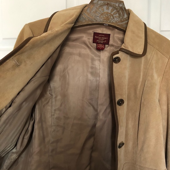 Vintage 1990s Seattle Suede Eddie Bauer Jacket , L - Picture 8 of 8